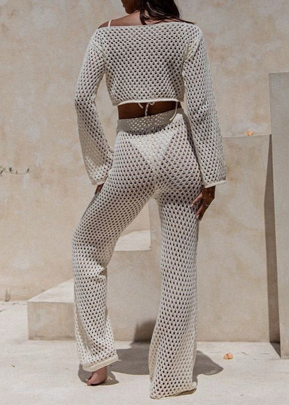 Coastal Air - Crochet Knit Lounge Set