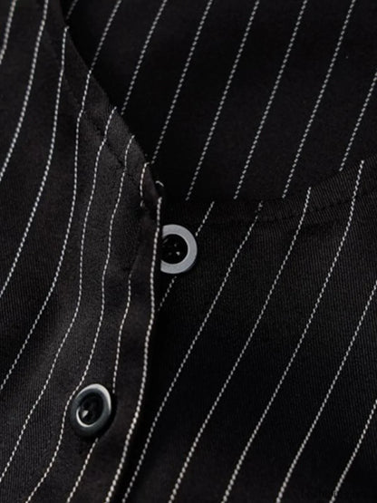 Pinstripe Detail Two Piece Set