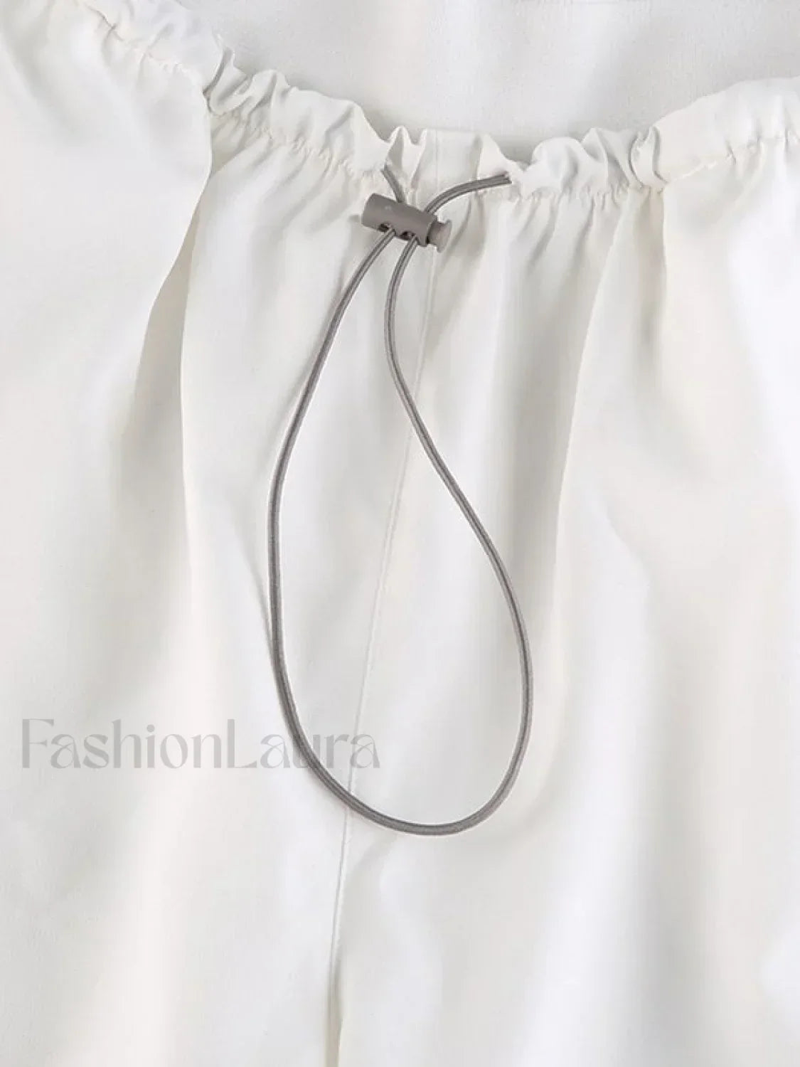 Pintuck Detail Straight Leg Pants