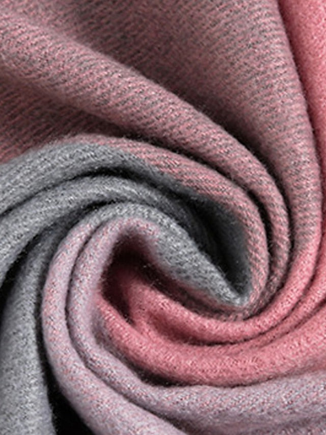 Shawls & Wraps Outdoor Dailywear Holiday Grey Wine Blue Scarf Plaid for Women