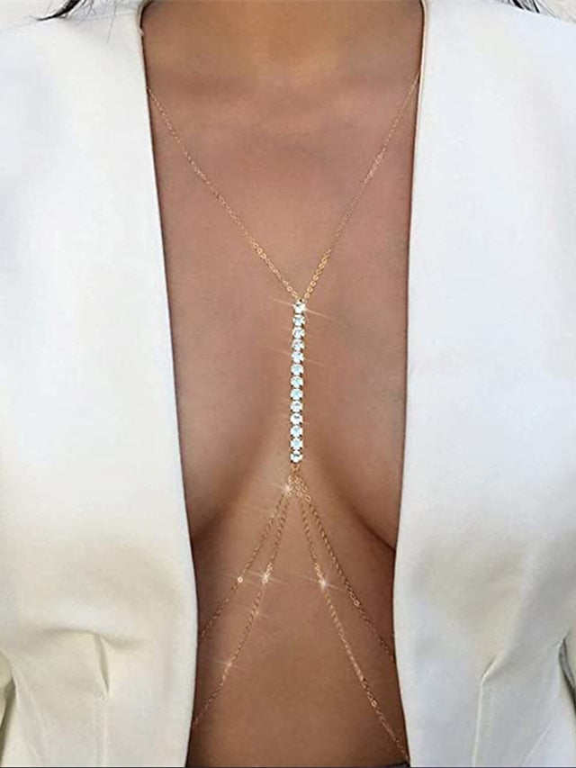 body chain Fashion Street Pure Color Necklaces for Women