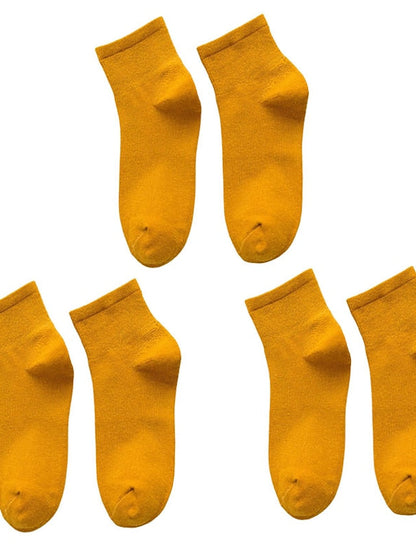 3 Pairs Anckle Socks Low Cut Socks Home Sports & Outdoor Holiday Polyester Cotton Sports & Outdoors Casual Sweet 3 Pairs for Women