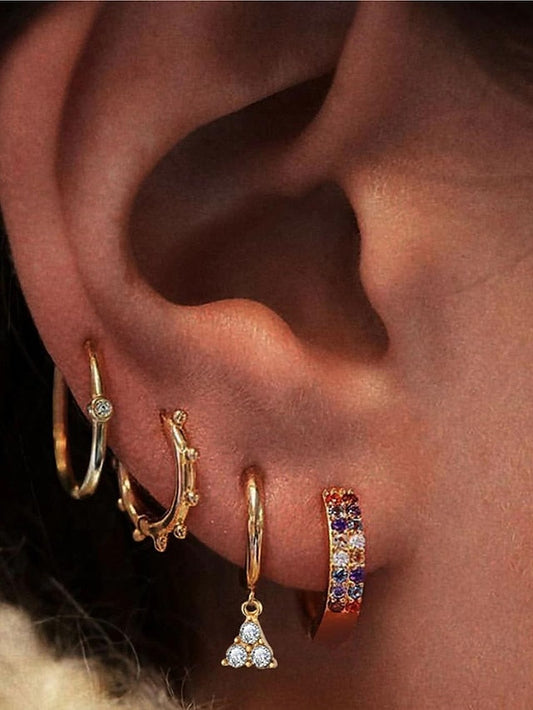 1 set Earrings Earrings Set For Birthday Gift Prom Rhinestone Alloy Vintage Style Holiday Fashion Birthday for Women