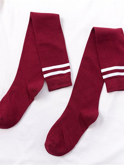 Stockings Party Gift Daily Plaid Polyester Acrylic Fibers Casual Classic Casual / Daily 1 Pair for Women