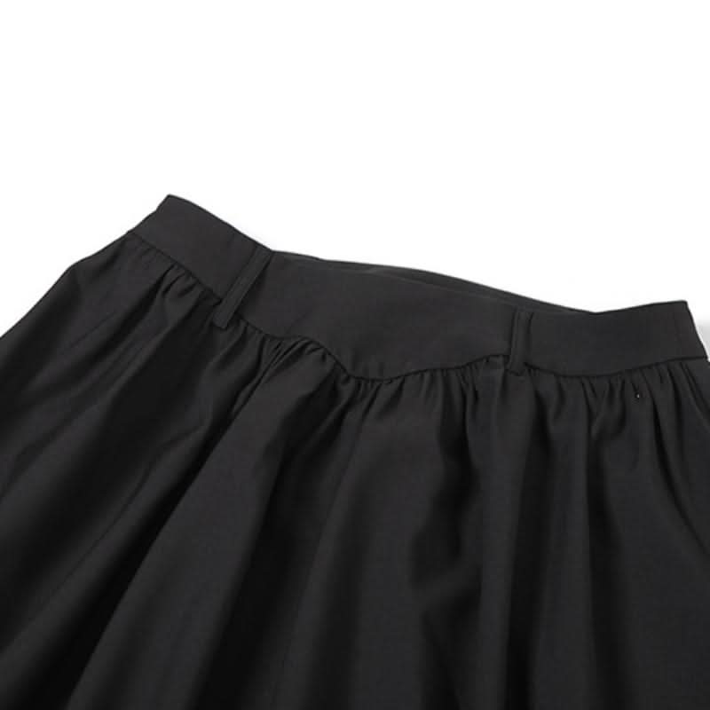 Ruched zip-up solid maxi skirt  | Festival Outfits Women