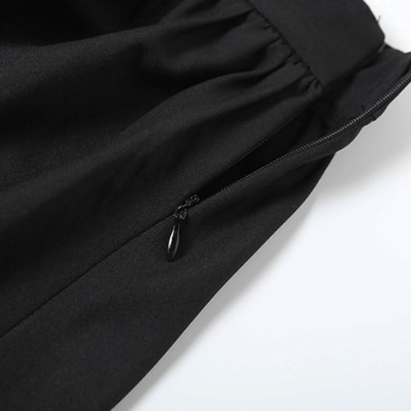 Ruched zip-up solid maxi skirt  | Festival Outfits Women
