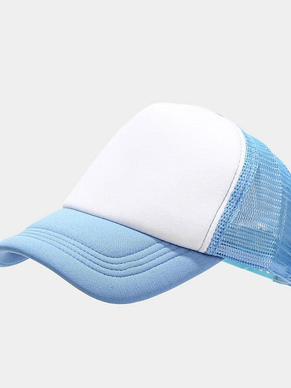 1pcs Unisex Cap Casual Plain Mesh Baseball Cap Adjustable Snapback Hats For Women Men Hip Hop Trucker Cap Streetwear Dad Hat for Women