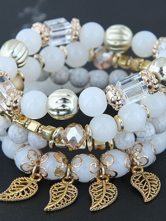 Bracelets Ethnic Style Outdoor Leaf Bracelets & Bangles for Women