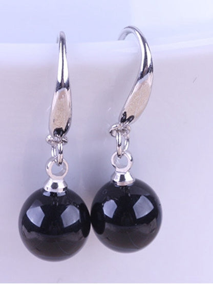 1 Pair Drop Earrings For Onyx Daily Date Alloy Classic Fashion for Women