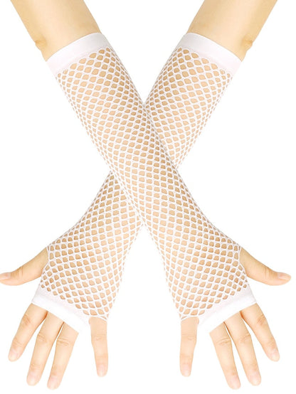Fingerless Gloves Wedding Daily Pure Color Spandex Cosplay 1 Pair for Women
