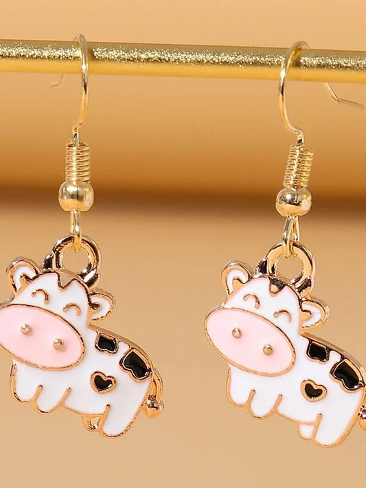 1 Pair Drop Earrings For Birthday Street Gift Alloy Classic Animal for Women
