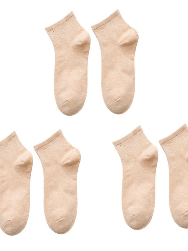 3 Pairs Anckle Socks Low Cut Socks Home Sports & Outdoor Holiday Polyester Cotton Sports & Outdoors Casual Sweet 3 Pairs for Women