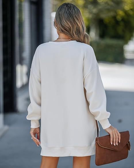 Suéter informal de moda para mujer con costuras sueltas y cremallera lateral