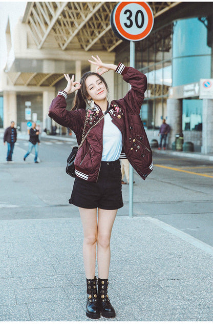 Women Casual Basic Rolled High-Waist Denim Shorts
