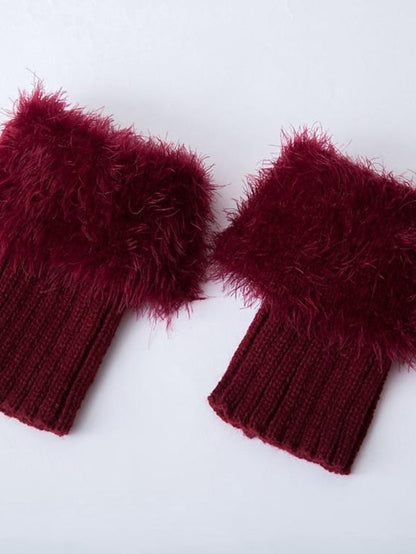 Leg Warmers Boot Cuffs Work Daily Solid Color Acrylic Fibers Basic Classic Warm 1 Pair for Women