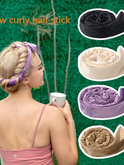 4pcs Headbands Hair Band For Outdoor Street Daily Classic Fabric rice white Black Burgundy for Women