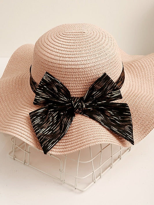 Sun Hat Daily Holiday Straw Vacation Casual Beach Sunscreen Breathability Casual 1 pcs for Women
