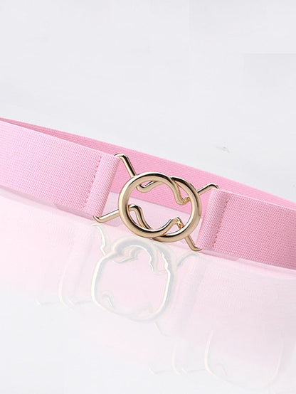 Belt Alloy White Black Gray Pink Camel Wide Belt Outdoor Dailywear Daily Holiday Pure Color / Spring / Summer / Fall / Winter / Coffee for Women