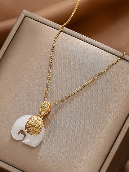 necklace Daily Outdoor Elephant Necklaces for Women