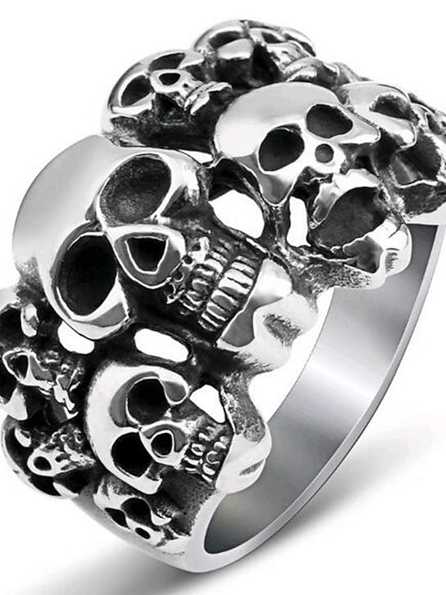 1PC Ring For Men's Street Prom Alloy Classic Skull for Women