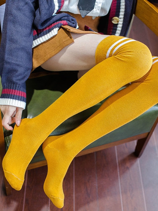 Stockings Party Gift Daily Plaid Polyester Acrylic Fibers Casual Classic Casual / Daily 1 Pair for Women