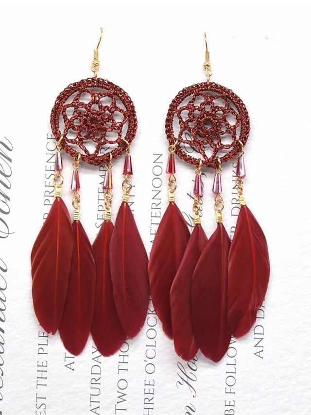 Earrings Vintage Outdoor Leaf Earring for Women