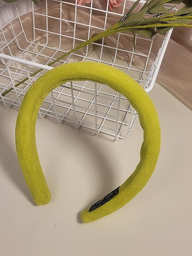 1PC Girls' Headbands Headband For Daily Classic Fabric 3# Rose Red 2#Beige 12# purple for Women