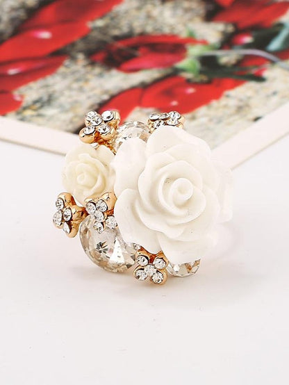 Ring Wedding Holiday Engagement Braided Floral for Women