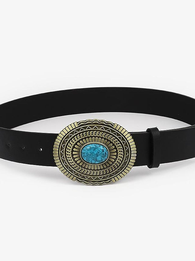 PU Buckle Belt PU Leather Metal Bucke Engraved Classic Wedding Party 1138-7 1138-5 1138 1138-1 for Women