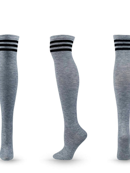 Knee High Socks Party Daily Polyester Spandex Casual Classic Warm Cute 1 Pair for Women