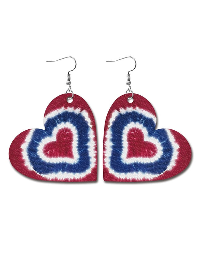 Earrings Fashion Outdoor National Flag Earring for Women