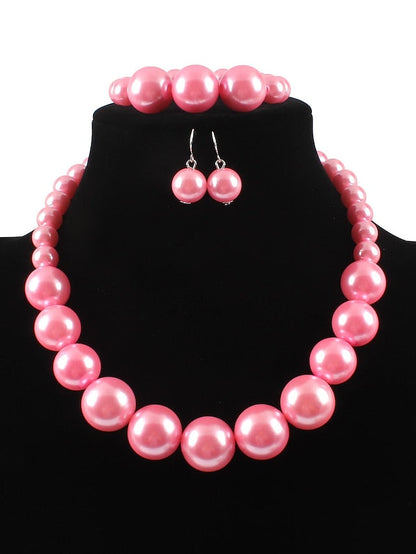 necklace Chic & Modern Party Pure Color Jewelry Sets for Women