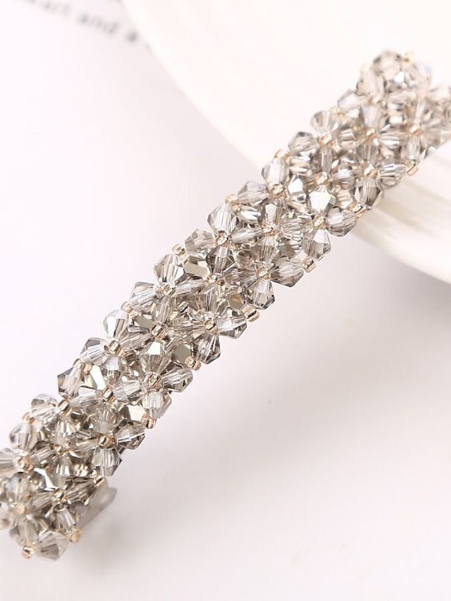 1PC Hair Clip For Daily Glitter Shiny Reinstone Alloy for Women