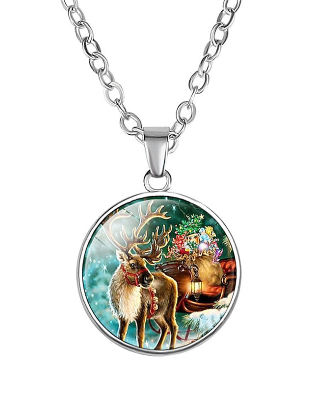 necklace Casual Christmas Snowflake Necklaces for Women