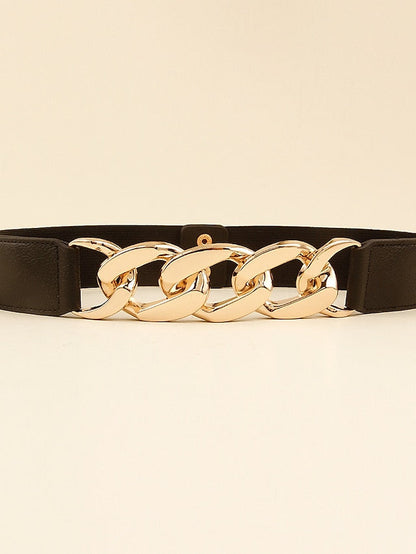 Corset Belt Nylon Metal Chain Steel Buckle Geometric Formal Party Daily Silver Gold for Women
