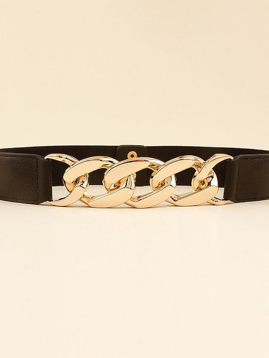 Corset Belt Nylon Metal Chain Steel Buckle Geometric Formal Party Daily Silver Gold for Women