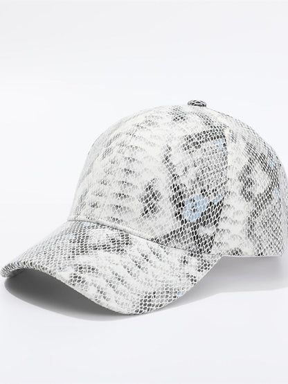 Kpop Cool Serpentine Leather Women Baseball Hats Fashion Streetwear Sport Hip Hop Caps for Women
