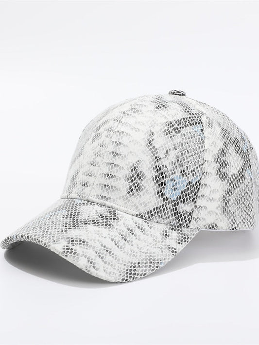 Kpop Cool Serpentine Leather Women Baseball Hats Fashion Streetwear Sport Hip Hop Caps for Women