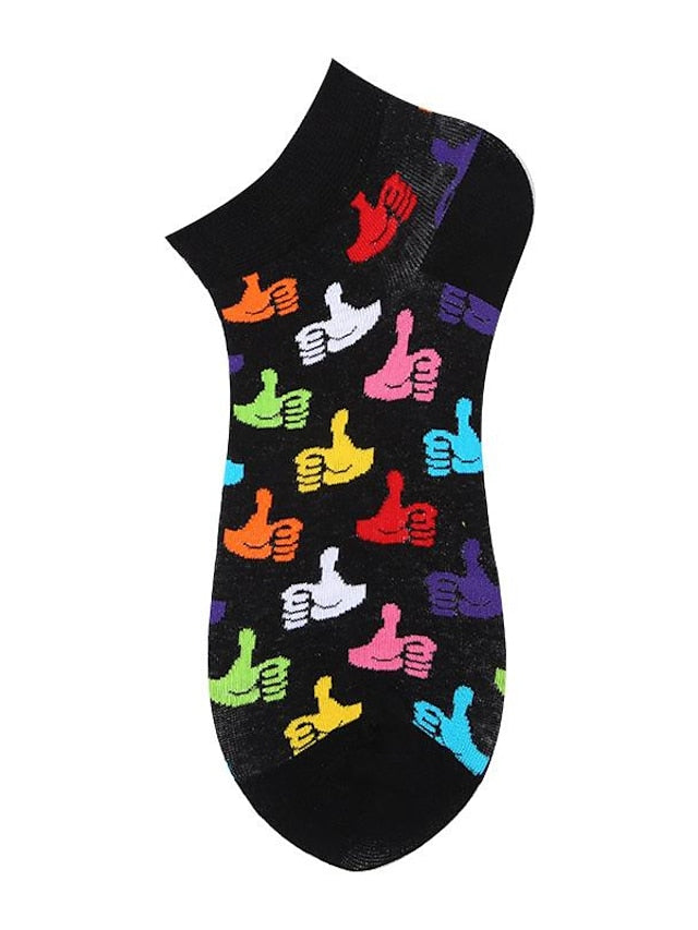 Anckle Socks Low Cut Socks Office Work Daily Animal Dot Spandex Nylon Cotton Basic Casual Classic 1 Pair for Women