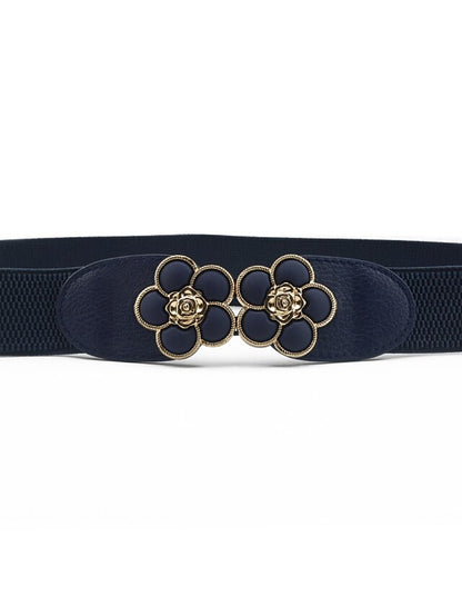 Buckle Party Wedding Street Dailywear Black White Belt Pure Color Red Khaki Fall Winter Spring for Women