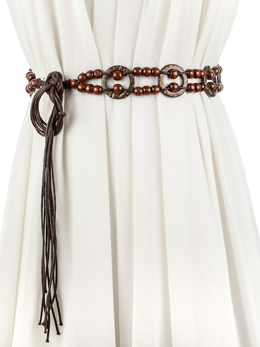 Belt Straw Coffee Chain Outdoor Street Dailywear Daily Pure Color / Vintage / Spring / Summer / Fall / Winter for Women