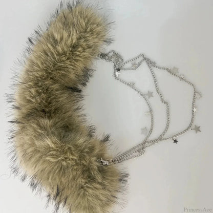 Rebellious Dark Studded Furry Millennium Rhinestone Belt