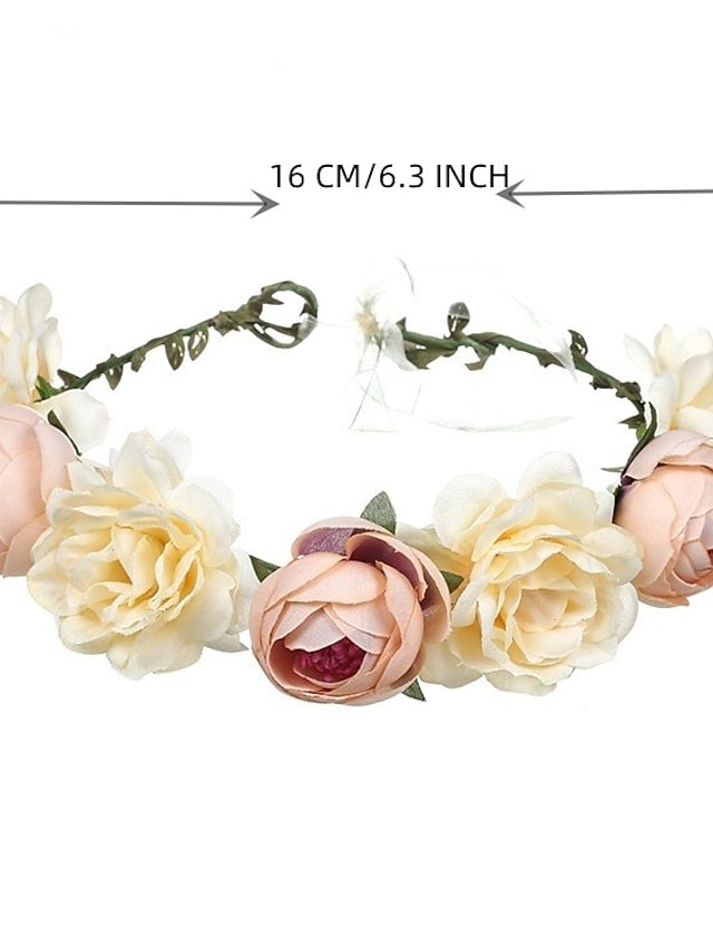 1PC Headbands Headband For Wedding Birthday Fabric 1 White Champagne for Women