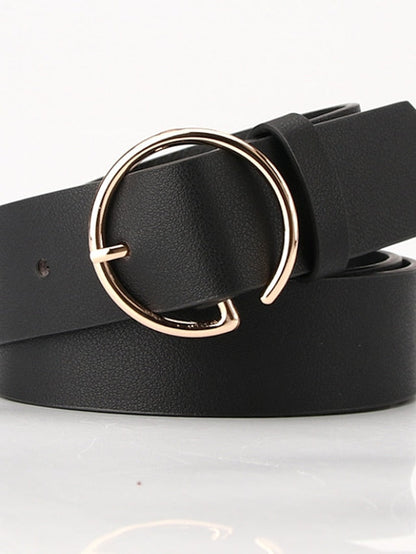 Unisex PU Buckle Belt PU Leather Prong Buckle Plain Casual Classic Party Daily Green Black Brown Navy Blue for Women