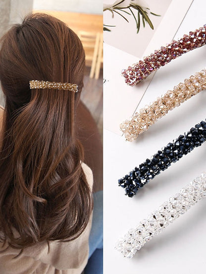 1PC Hair Clip For Daily Glitter Shiny Reinstone Alloy for Women