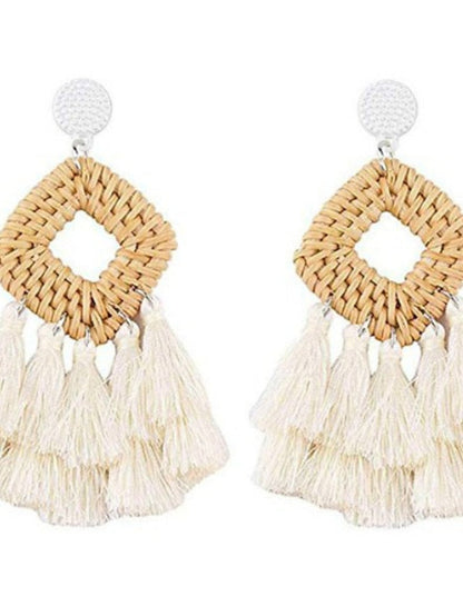 Earrings Ethnic Style Street Pure Color Earring for Women