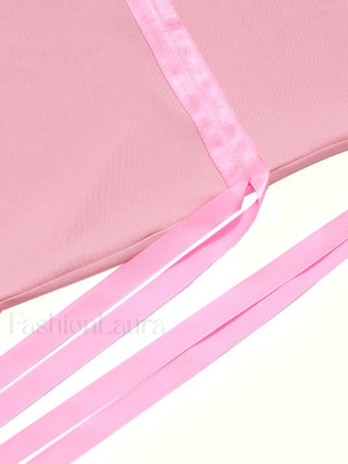 Ribbon Embellish Asymmetric Bandeau Mini Dress
