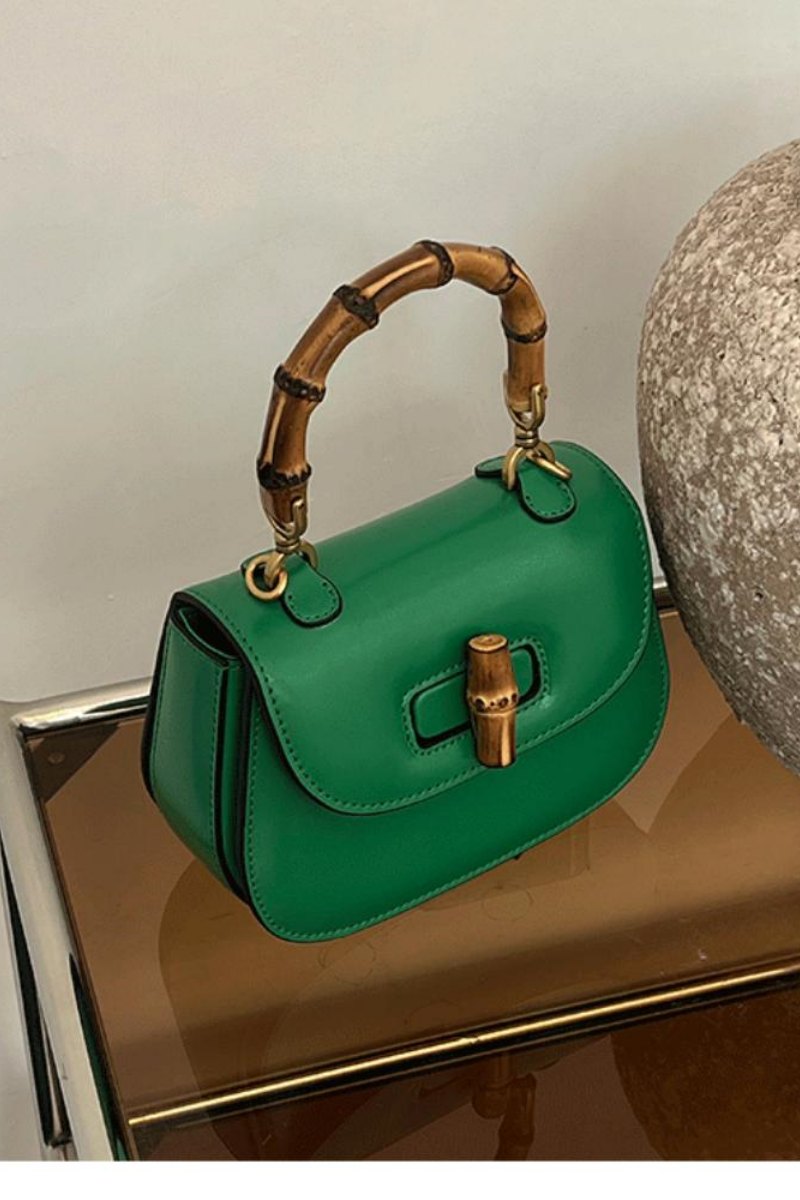 Bolsa de sillín con asa de bambú Riva