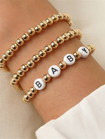 Bracelets Fashion Outdoor Letter Bracelets & Bangles for Women