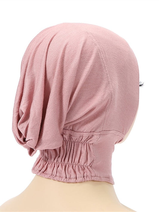 Muslim Underscarf Women Veil Hijab Bonnet Solid Color Scarf Turbans Head scarves For Female Hijab Cap Islamic Hat Turbante Mujer for Women